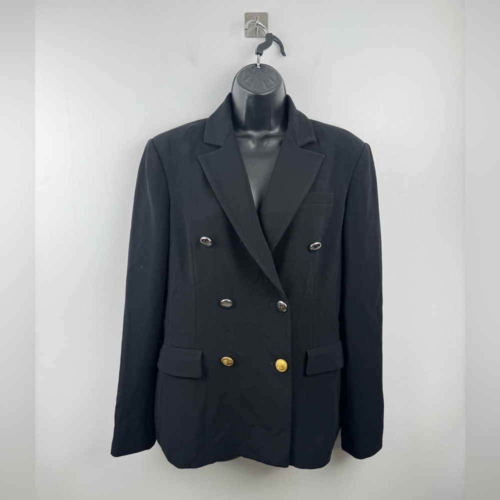 Altuzarra Women Black Double Breasted Blazer Size 42 US 8‎